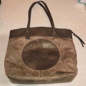 Coach Brown & Tan handbag